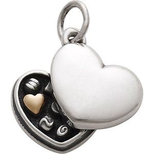 James Avery Box of Chocolates Heart Charm - New